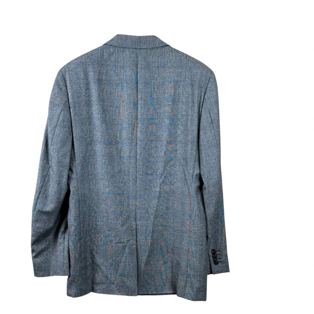 Lauren Ralph Lauren Wool Cashmere Blazer Men's 42R‎ Black Houndstooth Sport Coat
